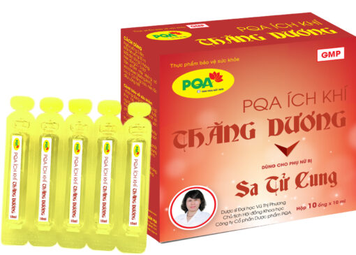 sản phẩm ích khí thăng dương pqa hỗ trợ điều trị sa tử cung