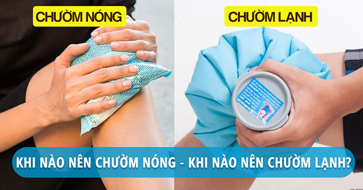 chườm nóng hoặc chườm lạnh cho người bị đau thần kinh toạ