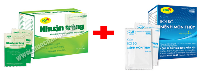 pqa nhuận tràng và pqa mệnh môn thuỷ