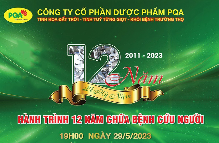 Lễ kỷ niệm 12 năm thành lập và phát triển của Công ty CP Dược phẩm PQA