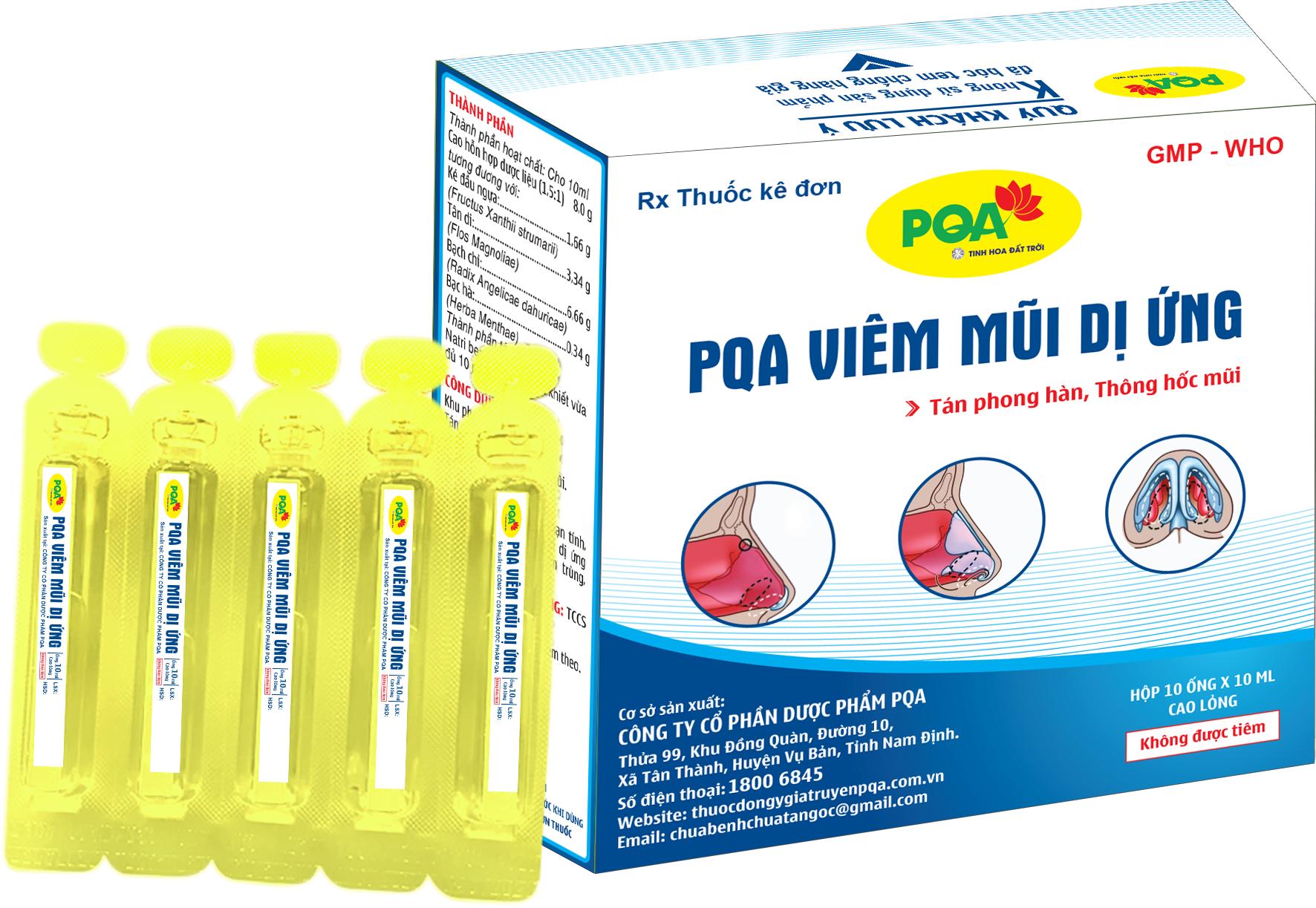 Thuốc PQA Viêm Mũi Dị Ứng
