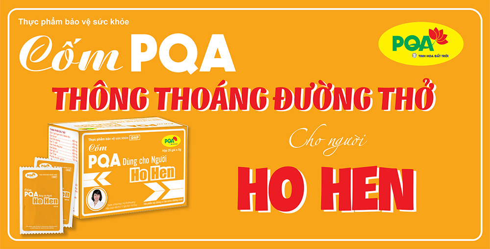 cốm pqa dùng cho người ho hen