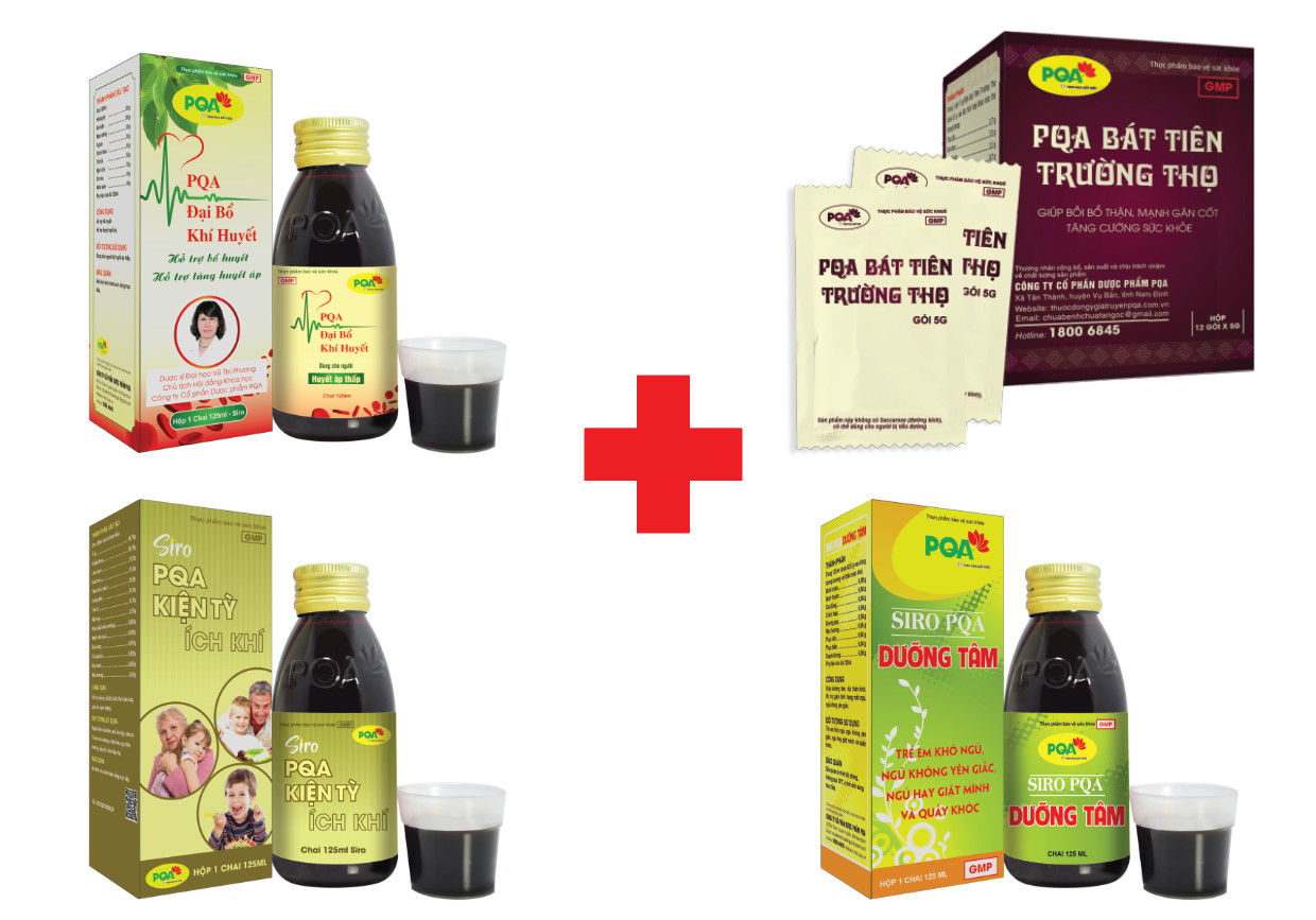 bộ sản phẩm đại bổ khí huyết pqa