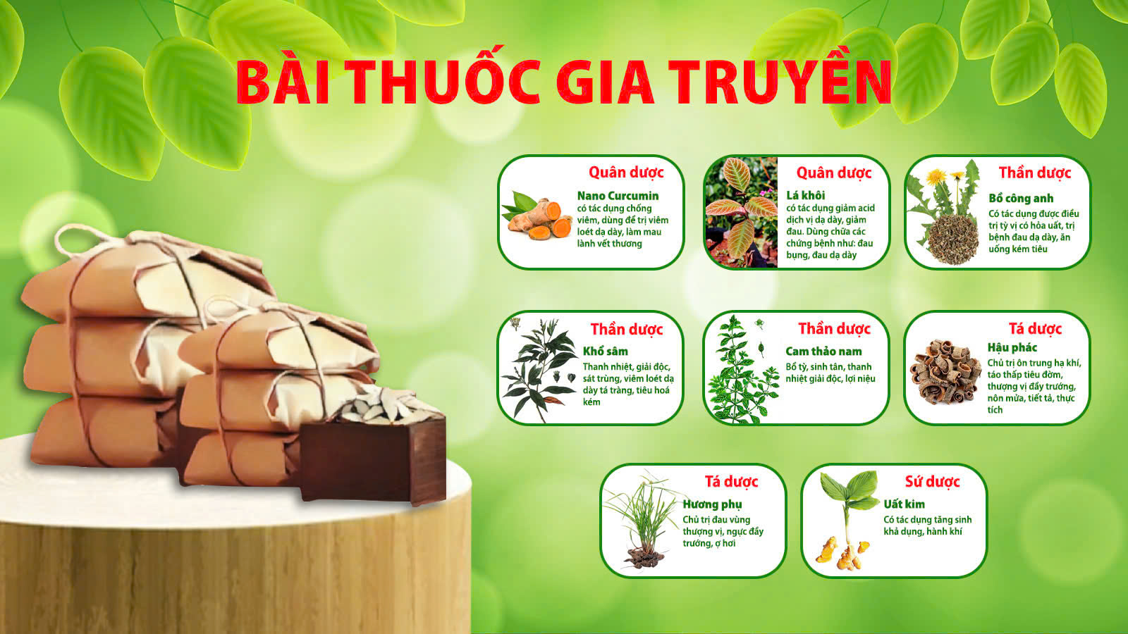 bài thuốc của pqa nonal dạ dày