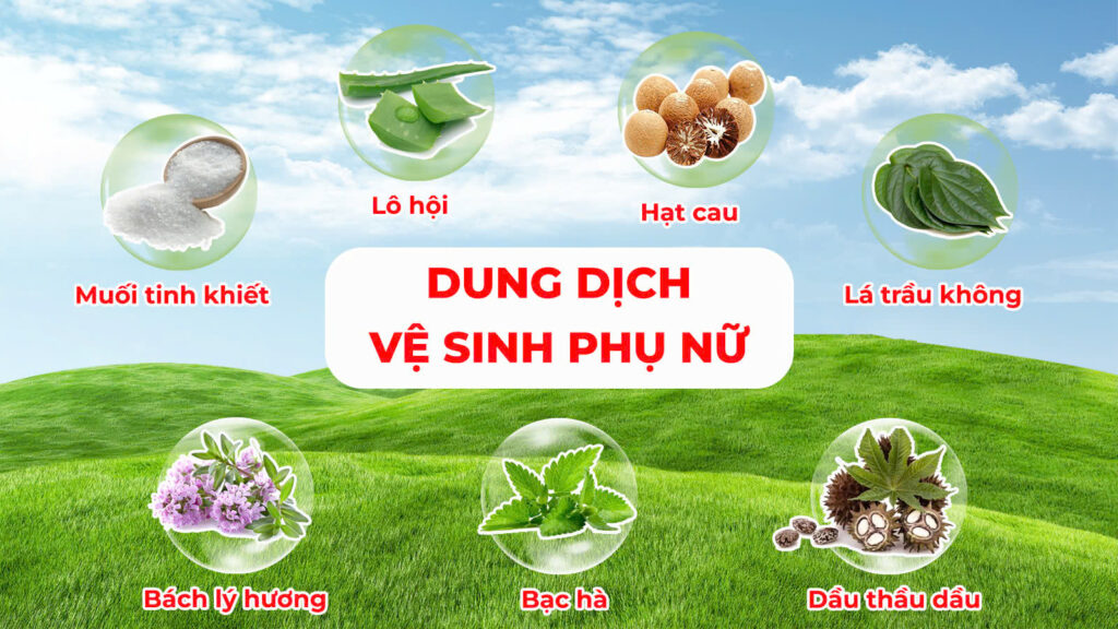 Thành phần của dung dịch vệ sinh phụ nữ pqa