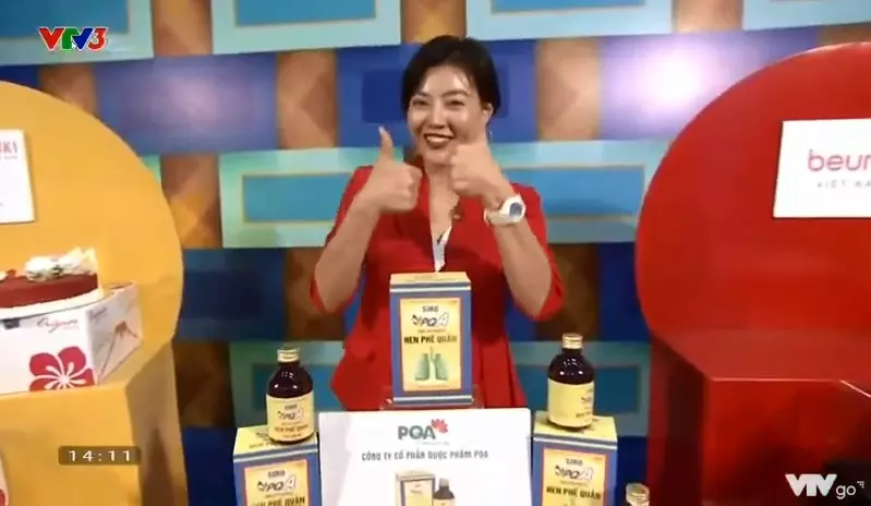 Sản phẩm Siro PQA Hen Phế Quản tại gameshow Hãy Chọn Giá Đúng